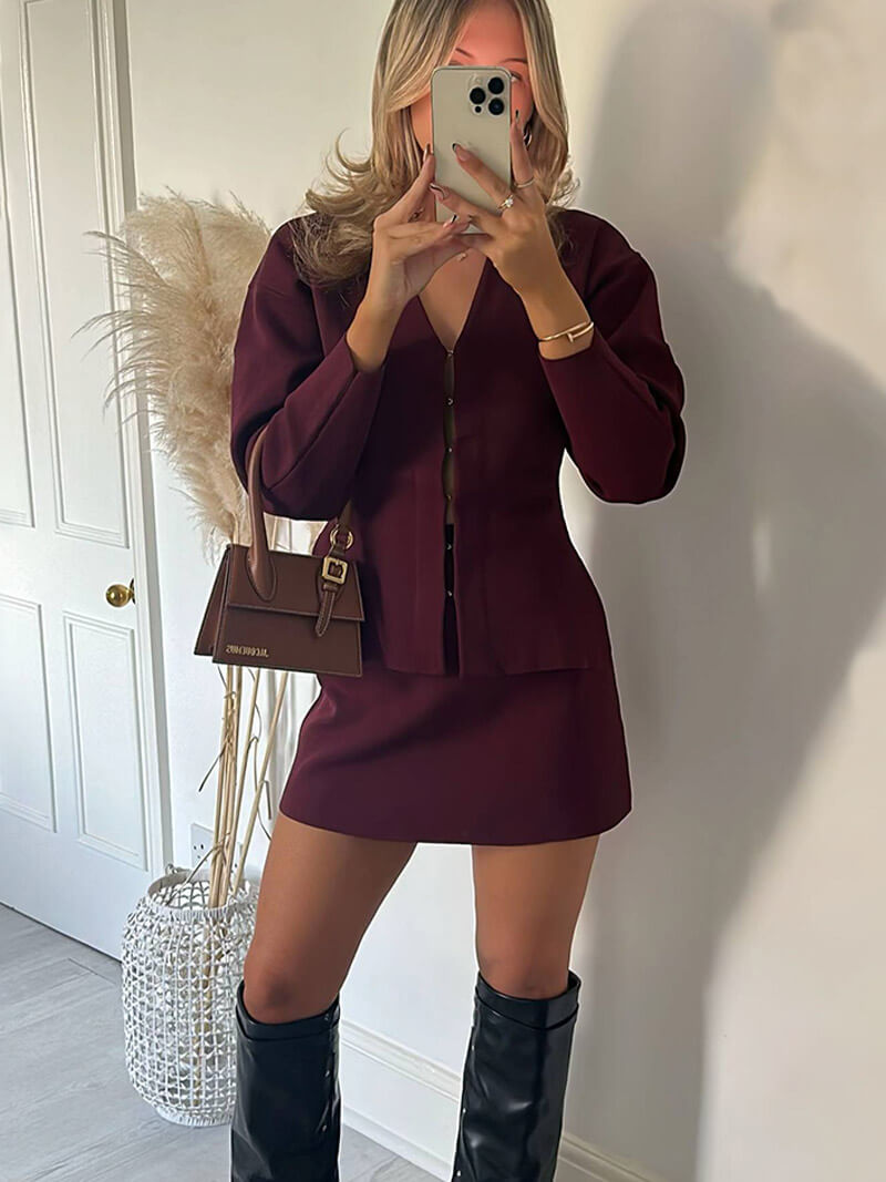 Iduna - Elegant Knitted Set